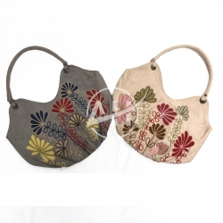 Botanical Embroidery Shoulder Bag